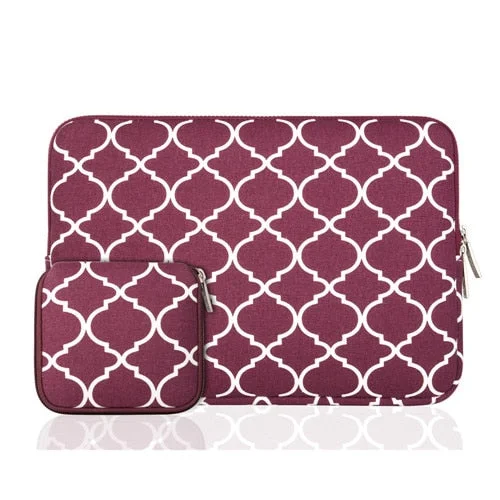 Quatrefoil Wine Red