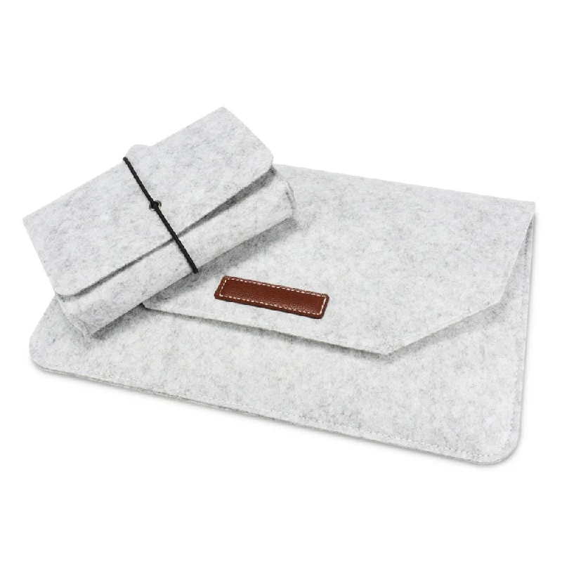 Merino Wool Laptop Sleeve 15-inch Set