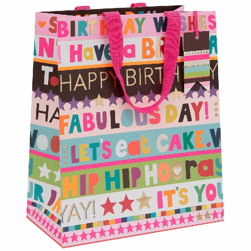 Gift Bag Large - Fabulous Pink