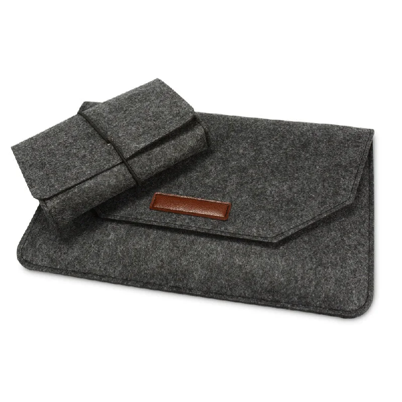 Merino Wool Laptop Sleeve 14-inch Set