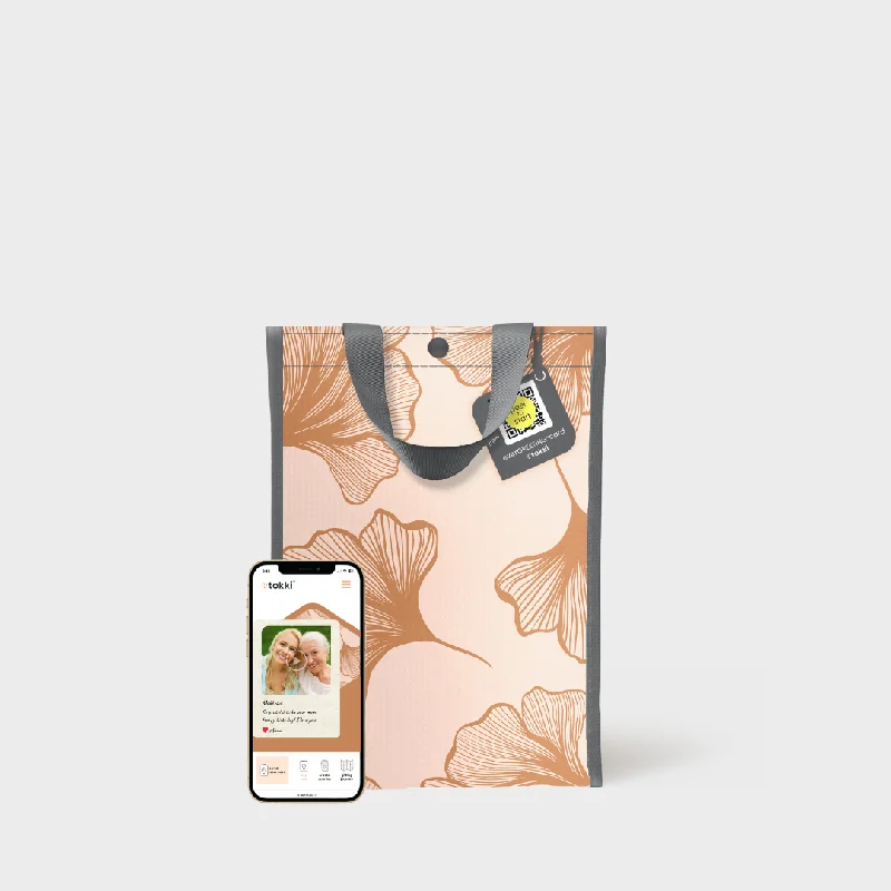 Gingko | Medium | Reusable Gift Bag + QR Greeting Card