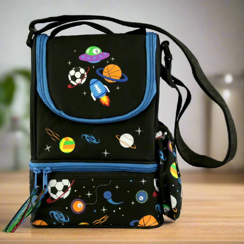 Smily Kiddos Strap Lunch Bag - Black