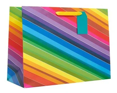 Gift Bag Xlarge - Bright Rainbow