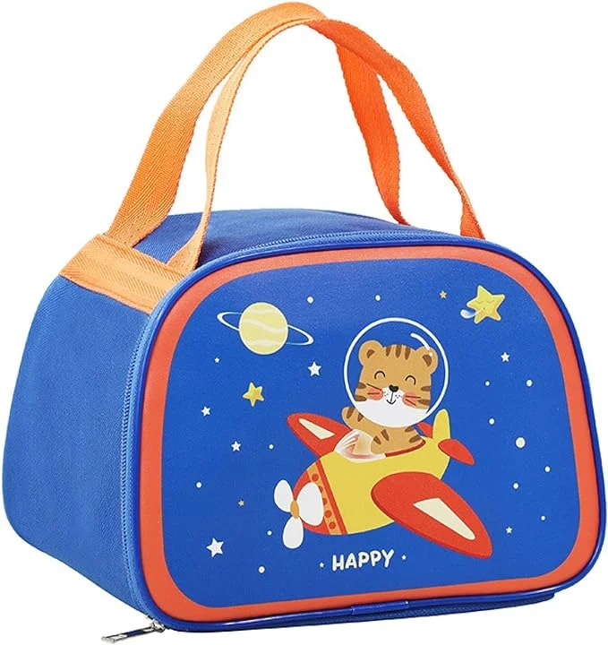 Cartoon Space Tiger Design Small Lunch Bag for Kids