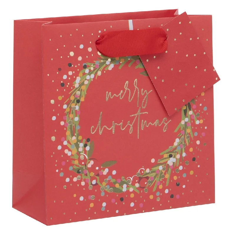 Christmas Gift Bag - Small Wreath