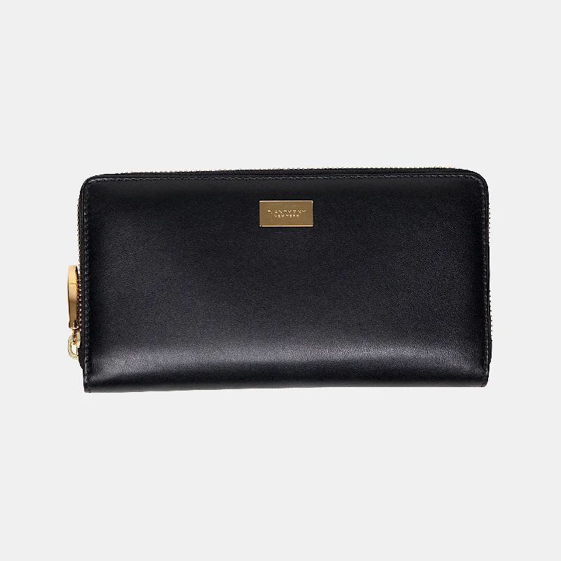 LUXE LEATHER ZIP AROUND WALLET