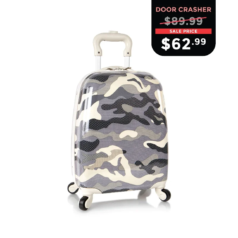 CYBER MONDAY DOOR CRASHER 2024 - Fashion Spinner Luggage - Grey Camo (HEYS-HSRL-SP-07-21AR)