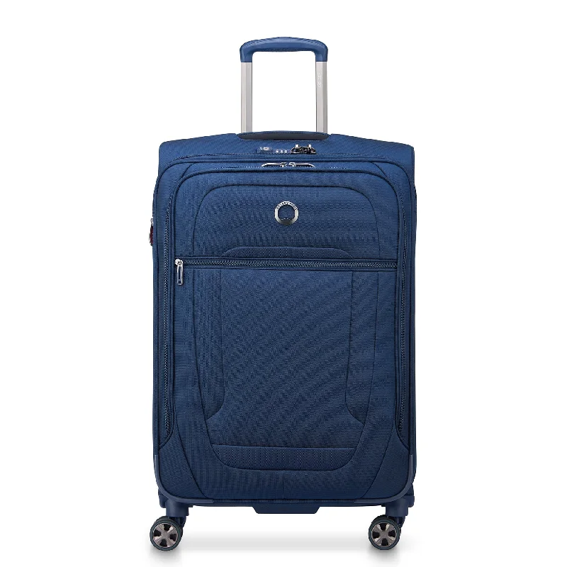 Delsey Helium DLX Medium Checked Expandable Spinner