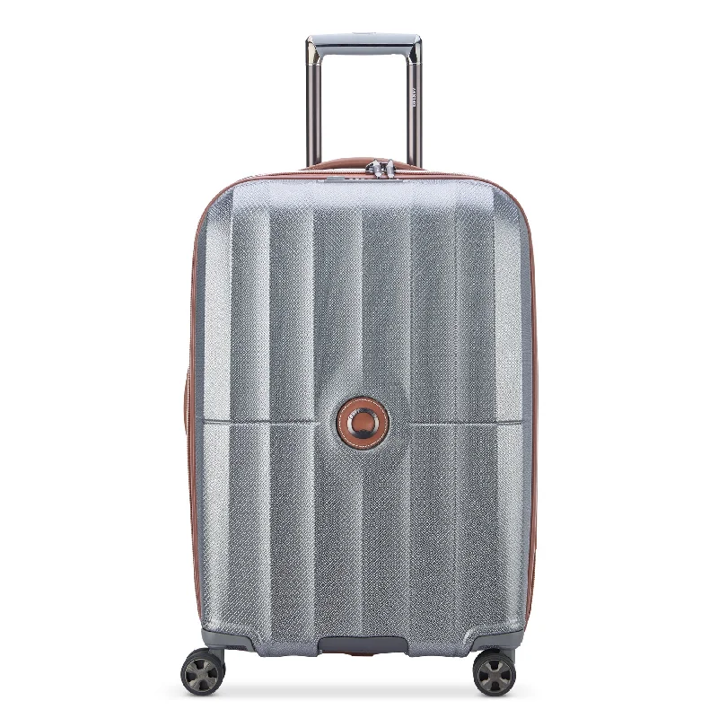 Delsey St Tropez Medium Checked Expandable Spinner