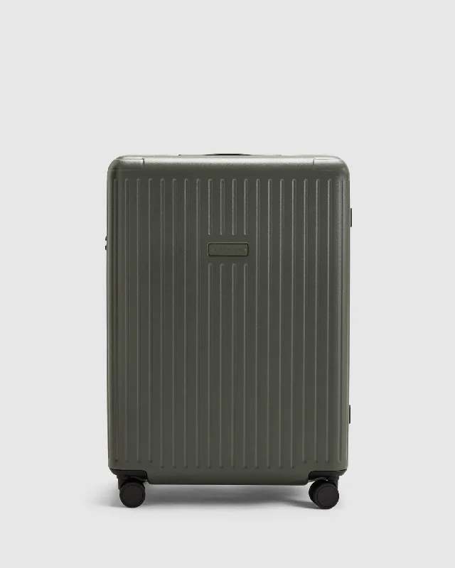 Medium Check In Suitcase - Olivine Green