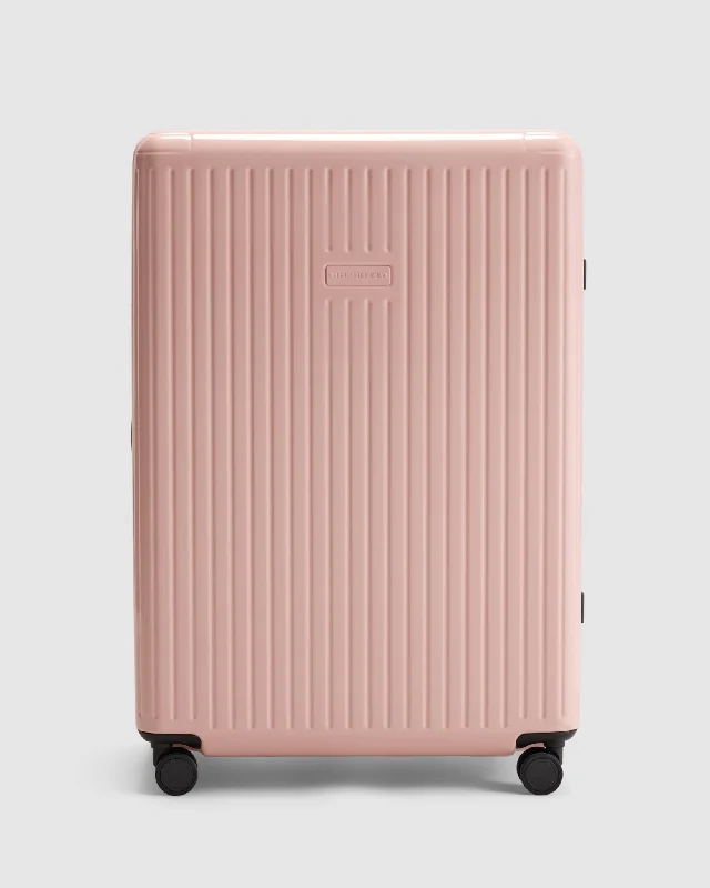 Large Check In Suitcase - Whisper Pink