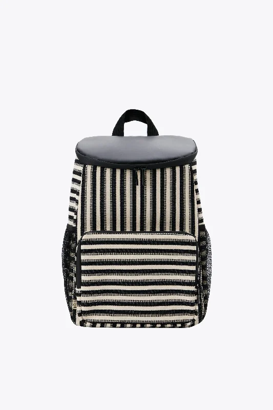 The Backpack Cooler in Black Stripe