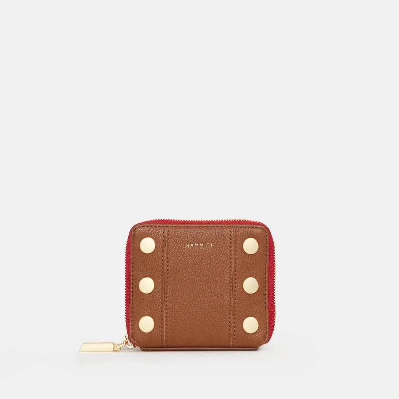 5 North | Mahogany Pebble/Brushed Gold Red Zip