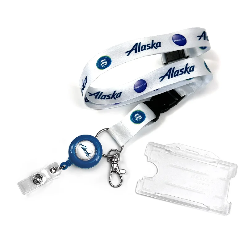 Alaska Airlines Logo Dye Sublimation Lanyard