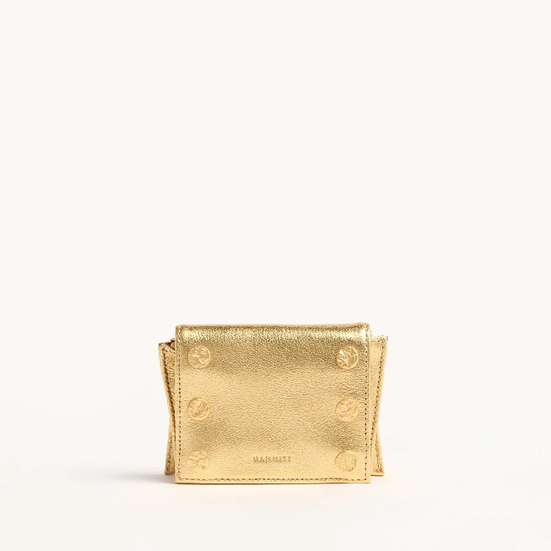 Allen Wallet | Gala Gold/Brushed Gold Hammered