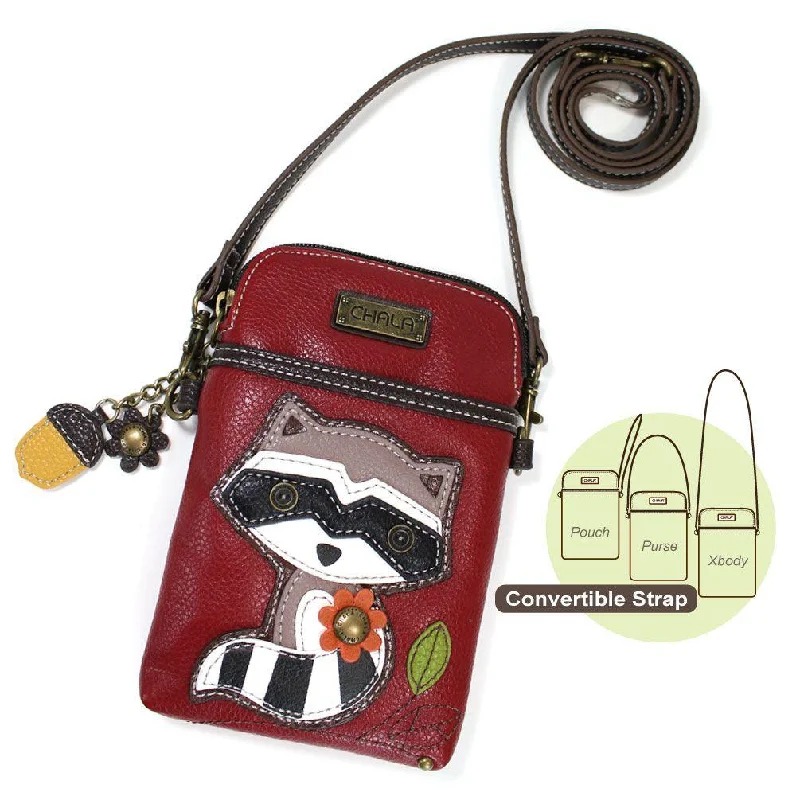 Chala Cellphone Crossbody Handbag RACCOON