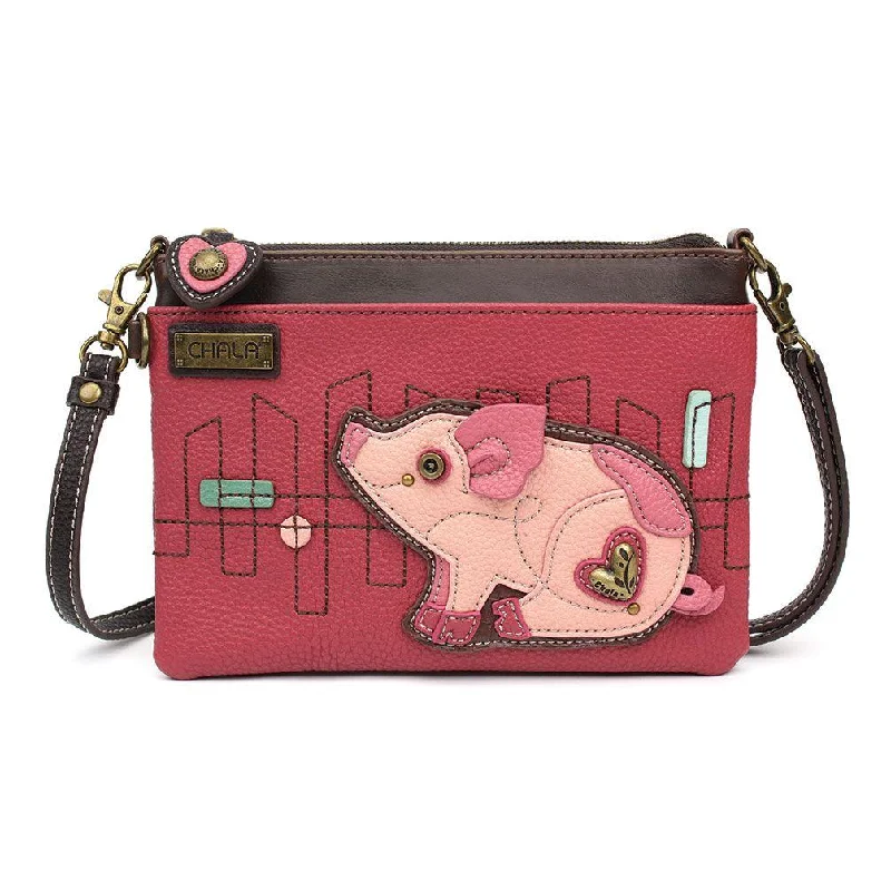 Chala Mini Crossbody Handbag PINK PIG