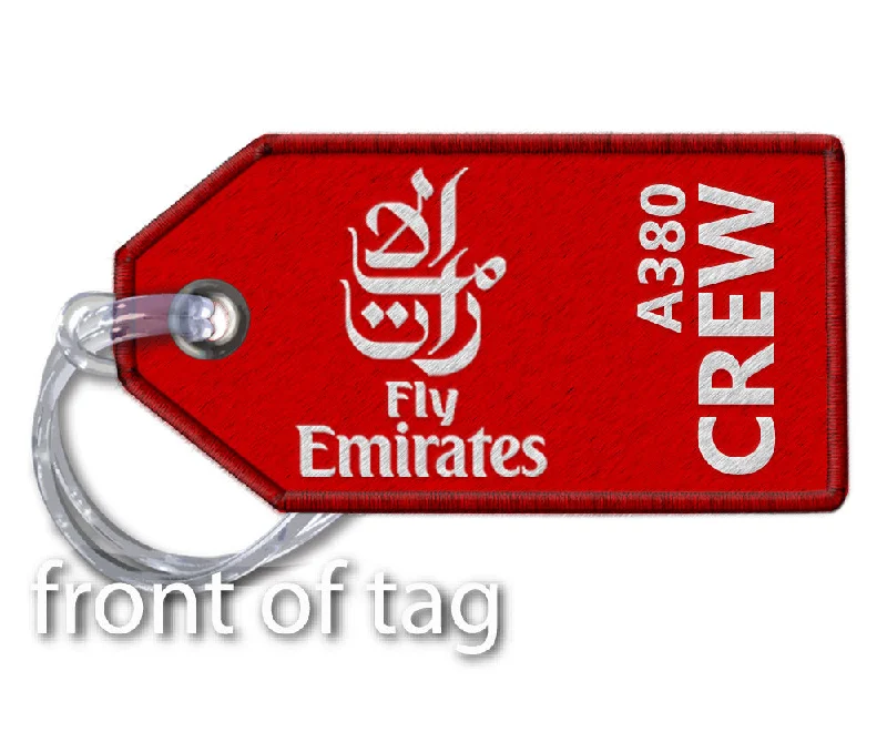 Emirates A380 Crew- Embroidered Tag