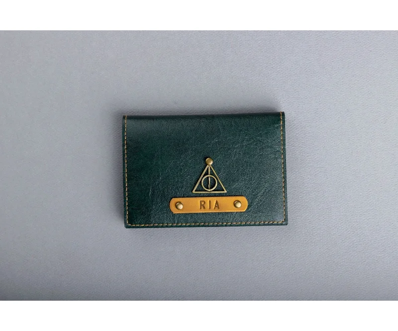 Forest Green Folding Card Holder