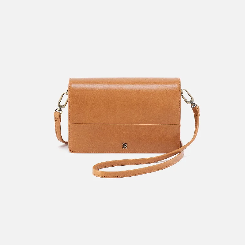 Jill Crossbody In Polished Leather - Natural