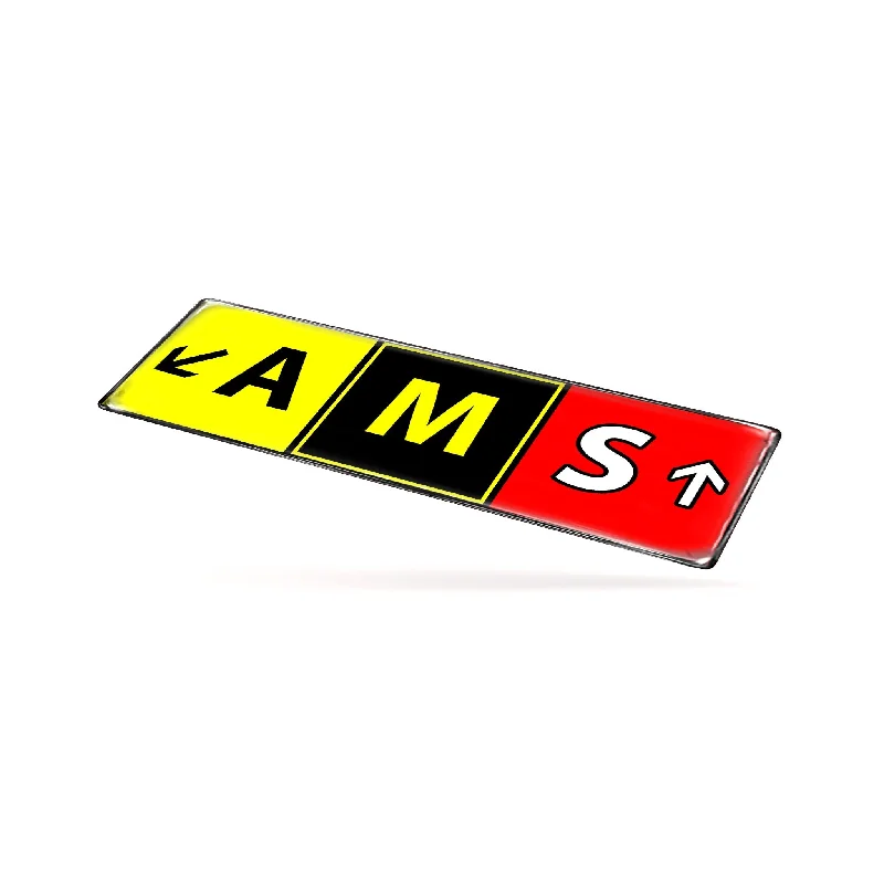 AMS Airport Code Sticker