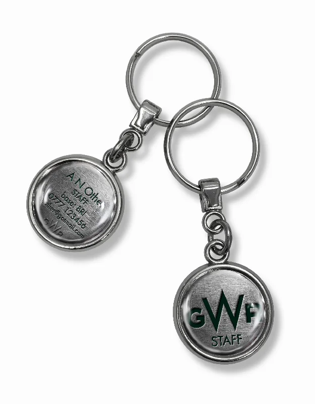 GWR Trains Logo Silver Keyrings