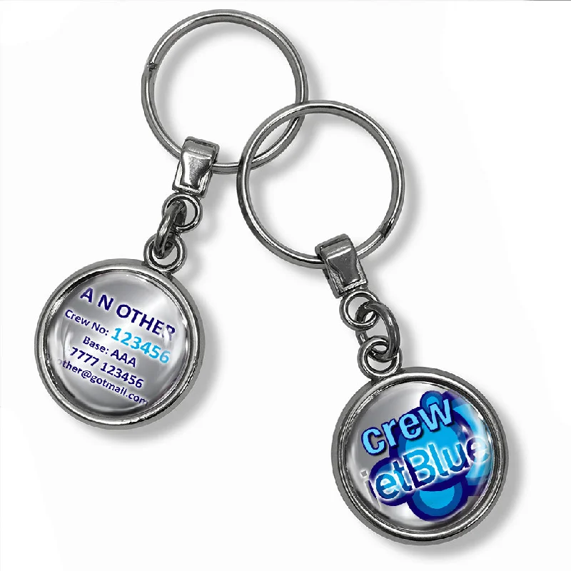 Jetblue Logo Metal Keyring