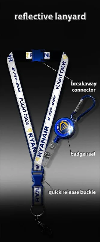 Ryanair B737-800 Flight Crew (REFLECTIVE Lanyard)