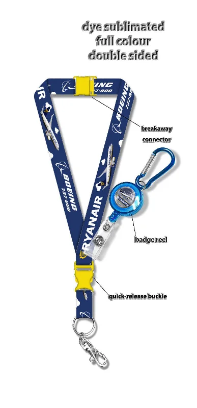 Ryanair Boeing 737-800 Fleet Lanyard