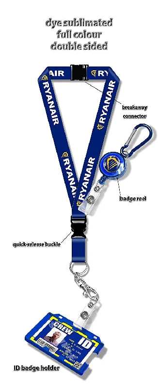 Ryanair Logo (Dye Sublimation Lanyard)