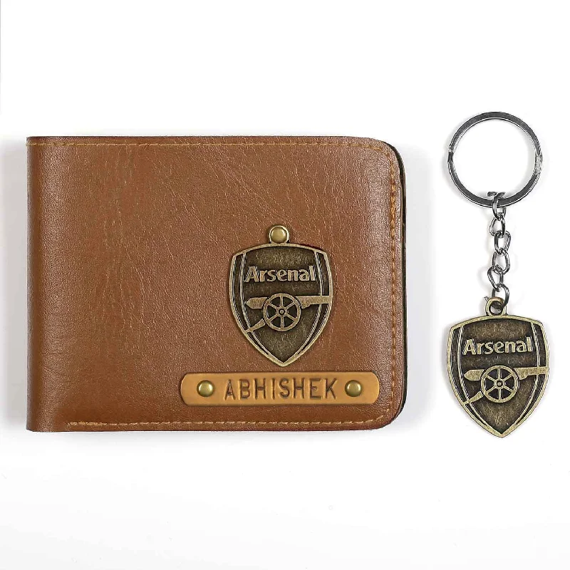 Personalised Mens Wallet - Arsenal