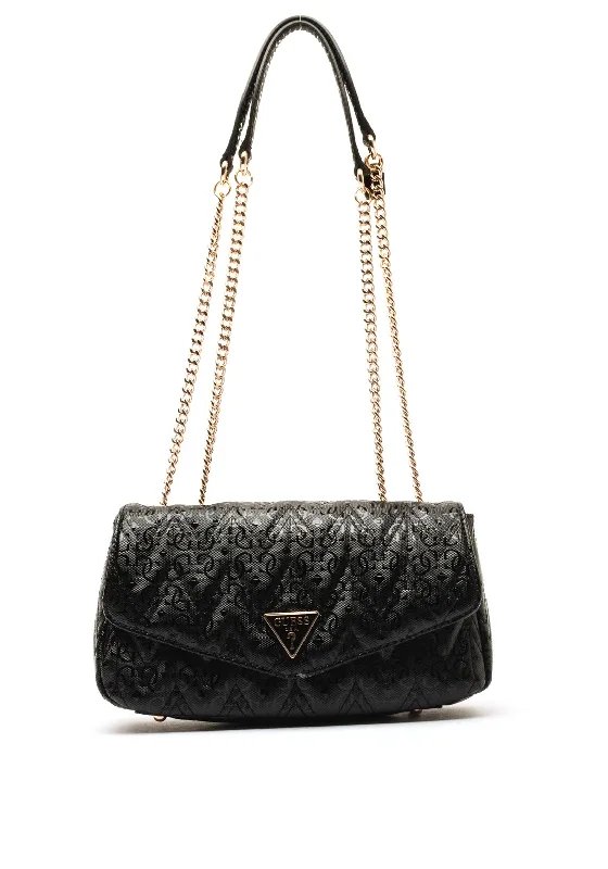 Guess Adelard Quilted Crossbody Bag, Black