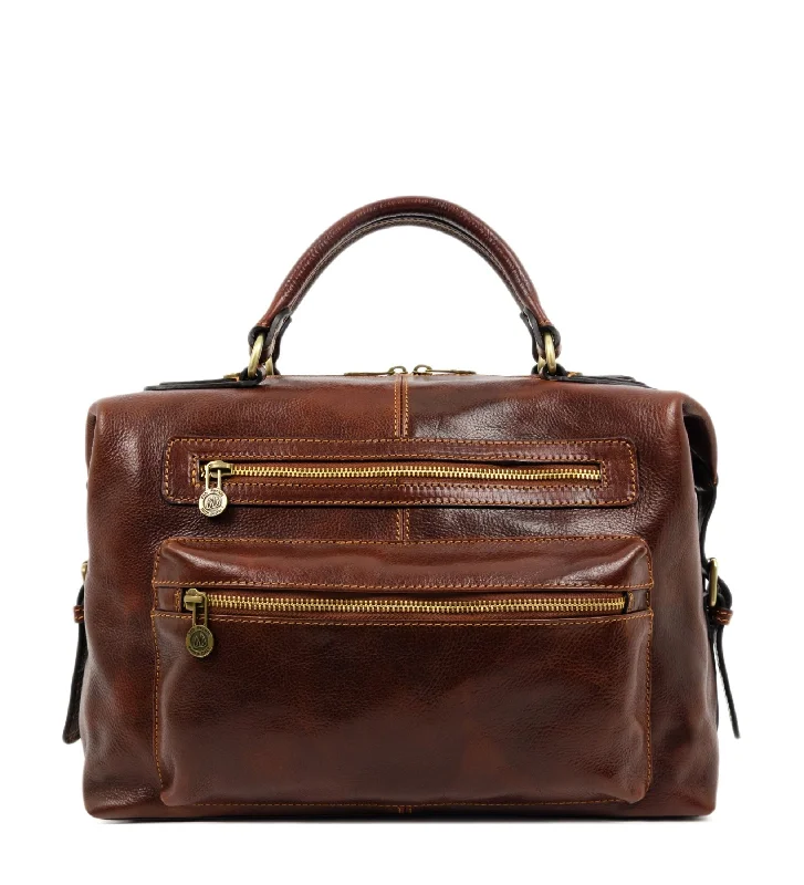 Leather Bag, Small Travel Bag - East of Eden