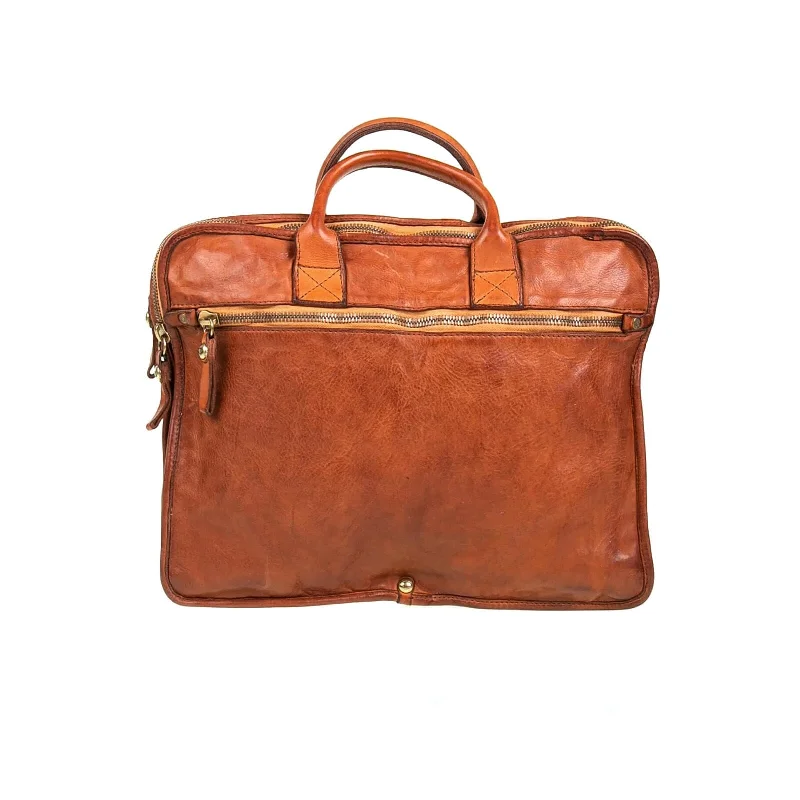 Campomaggi Leather Briefcase, Smooth Finish