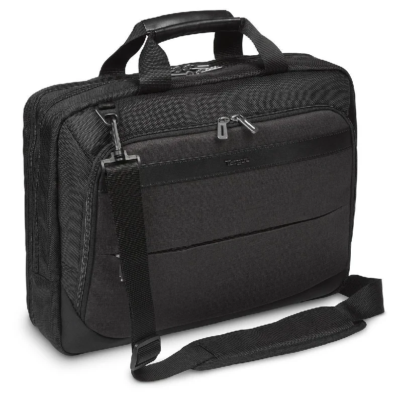 CitySmart 14,15,15.6" High Capacity Topload Laptop Case - Black/Grey