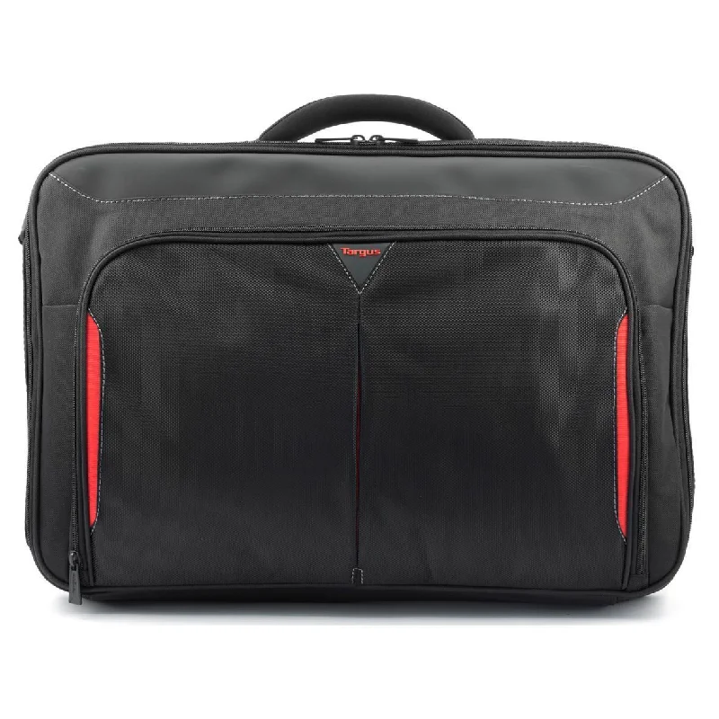 Classic+ 17-18" Clamshell Laptop Bag - Black/Red