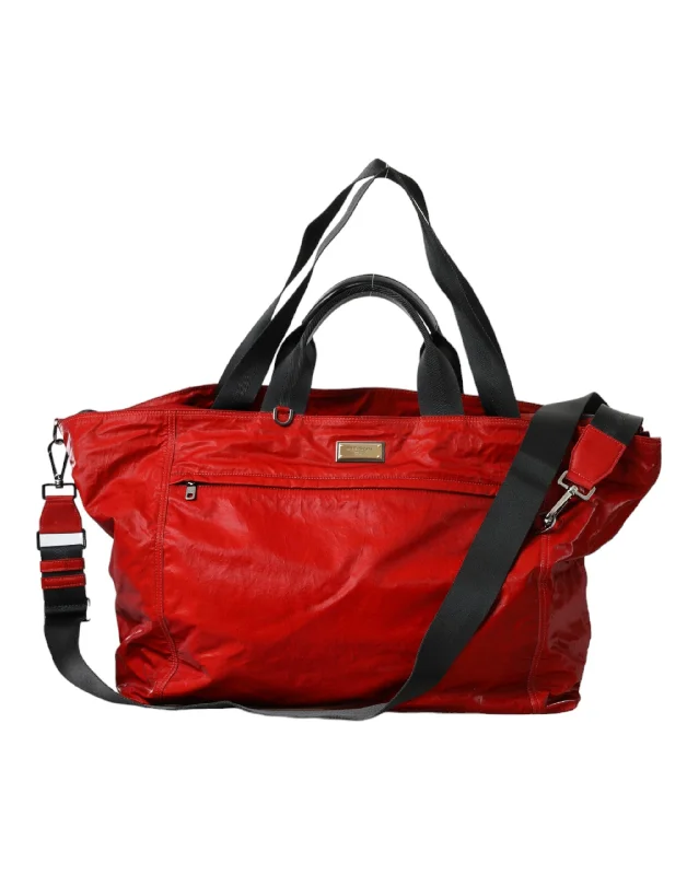 Dolce & Gabbana  Nylon Calfskin Hand Shoulder Duffel Men's Bag