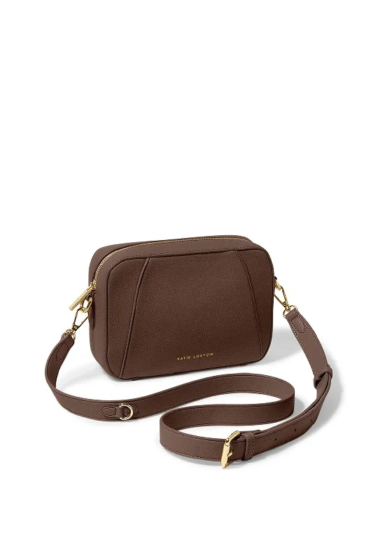 Katie Loxton Hana Crossbody Camera Bag, Chocolate