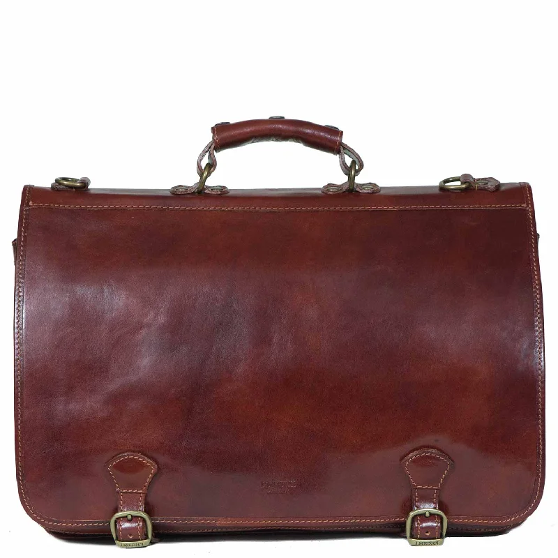 Cartellone Indy Leather Briefcase Laptop Case