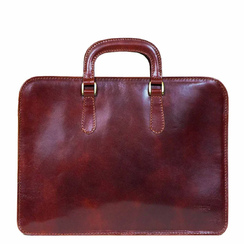 Palermo Single Gusset Slim Briefcase, Document Case