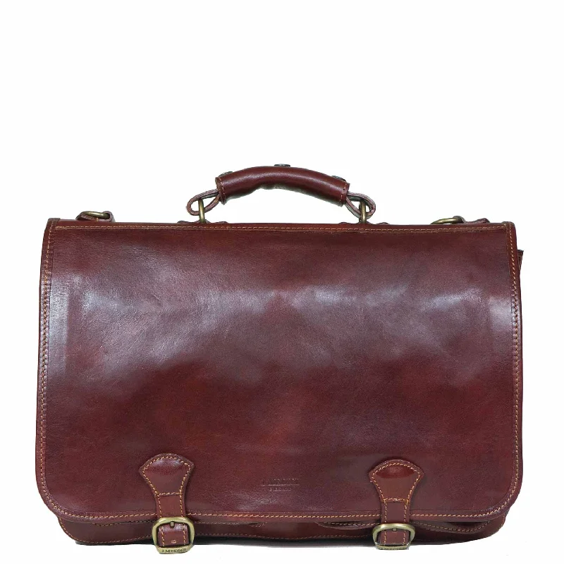 Perfect Ordine Italian Leather Briefcase