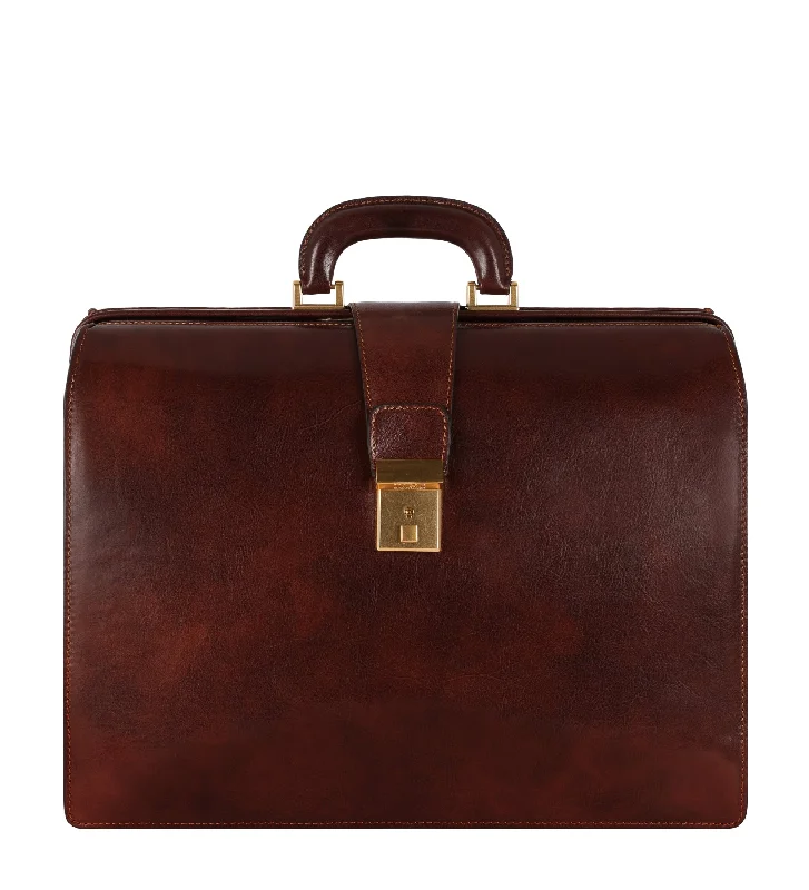 Large Leather Briefcase - The Firm