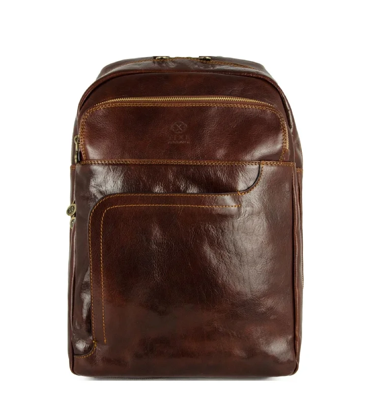 Leather Travel Backpack for Women - L.A. Confidential