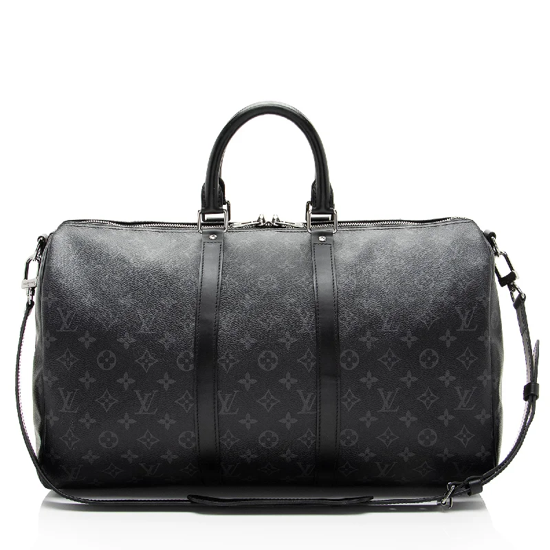 Louis Vuitton Monogram Eclipse Keepall Bandouliere 45 Duffle