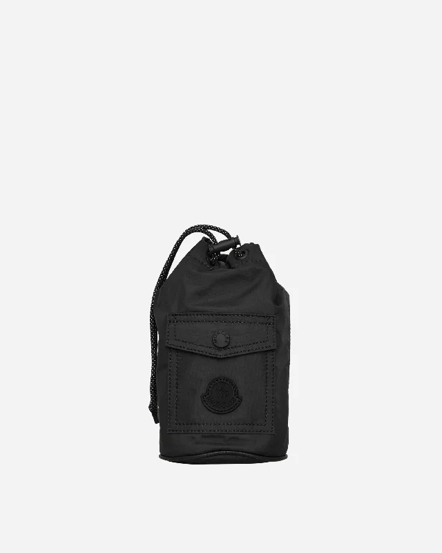 Mini Drawstring Phone Case Black