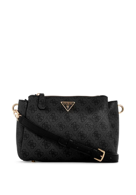 Guess Noelle 4g Logo Crossbody Bag, Coal