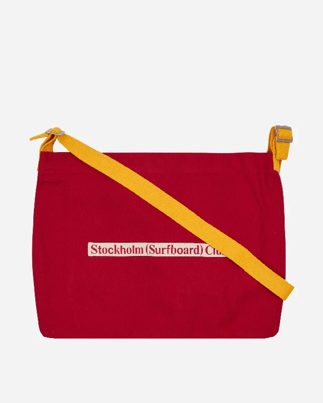 Flat Cross Body Bag Red