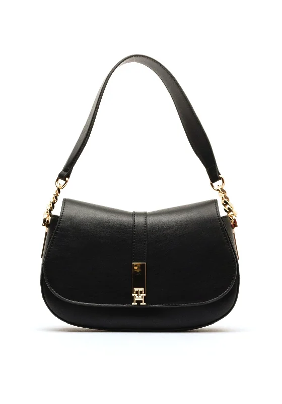 Tommy Hilfiger Heritage Crossbody Saddle Bag, Black