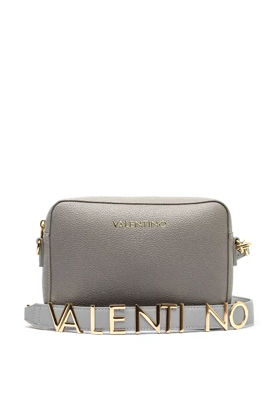 Valentino Alexia Pebbled Effect Crossbody Bag, Grey