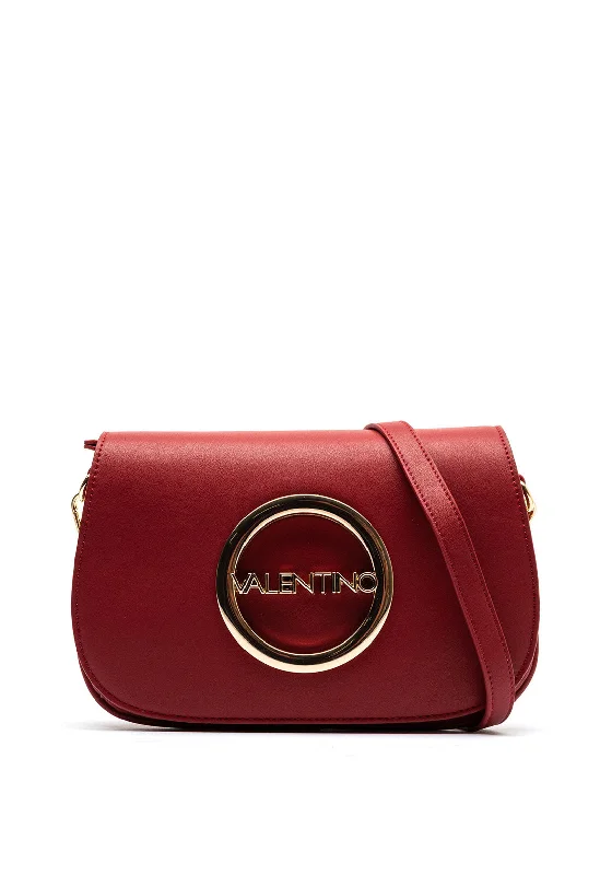 Valentino Moses Flapover Crossbody Bag, Red